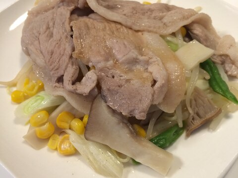 チンだけ簡単♪ヘルシー蒸し肉野菜